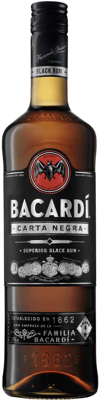 Bacardi Carta Negra 37.5% 1L