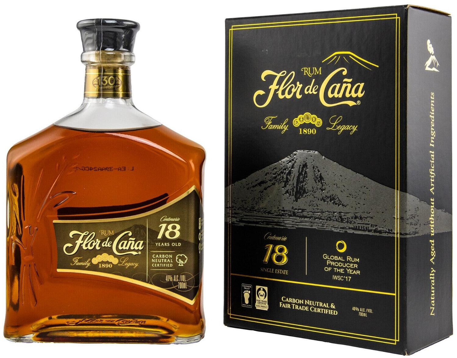 Flor de Cana 18Y 40% 0.7L GB