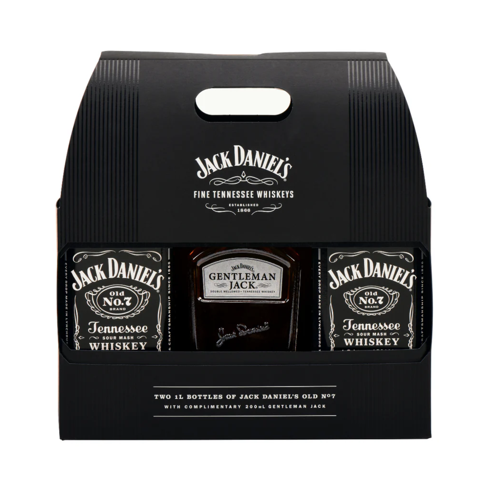 Jack Daniel's Black Label 40% 2x1L & Gentlemen Jack 40% 0.2L GB